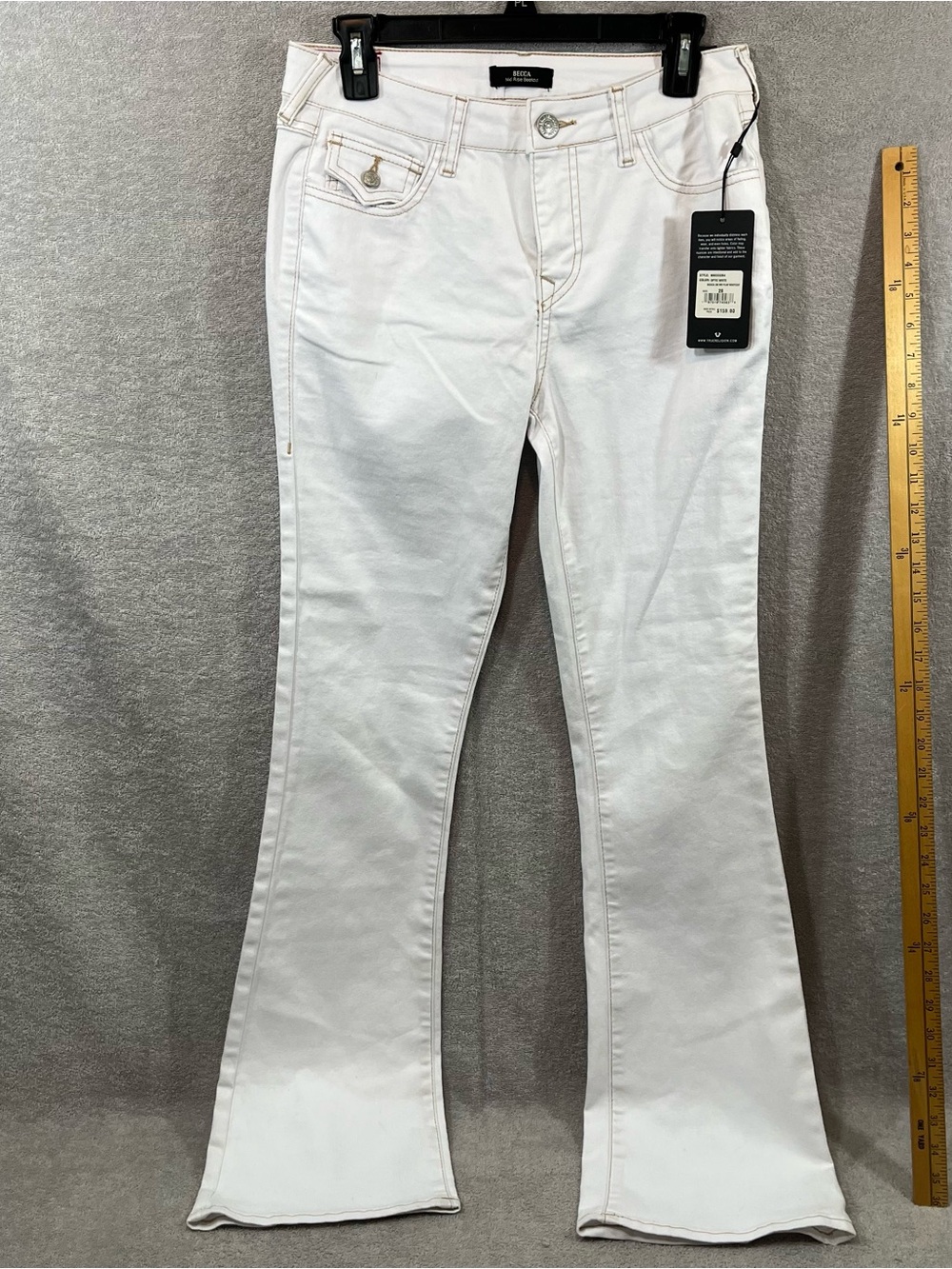 True Religion Becca Mid rise Boot Cut Flap Pockets Jeans NWT Western Rockabilly
